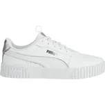 Dámské tenisky Puma CARINA 2.0 POP UP METALLICS 4.5 Bílá, Stříbrná