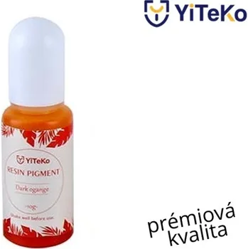 Křišťálová barva do pryskyřice YiTeKo Dark orange 04 10ml
