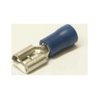 Auto elektroinstalace konektor 6.3 dutinka 1-2,5 mm izolace modrá