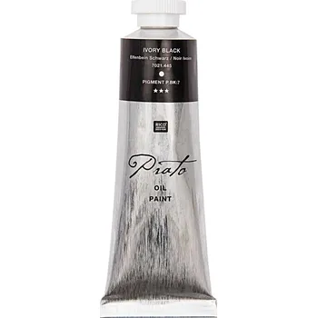 Olejová barva RI olejová barva Prato 60 ml, Ivory Black