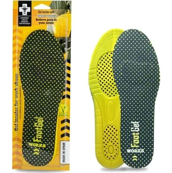 Vložka do bot Gelové vložky FOOTGEL WORKS 35-38 Černá, Žlutá