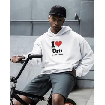 Nášivka Nažehlovací nápis - I love Ústí nad Labem