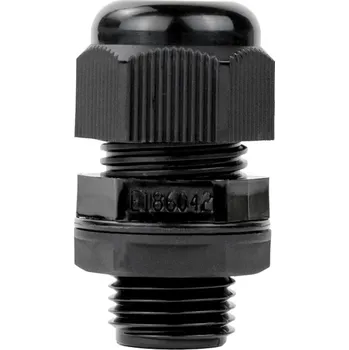 elektrický kabel WAPRO Kabelové vývodky - metrický závit s pojistnou maticí, černá Typ: MV - 12