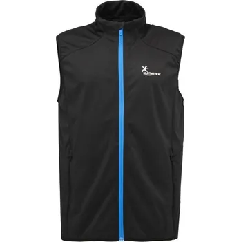 Pánská vesta Pánská softshellová vesta Klimatex SEGMENT M Černá, Stříbrná