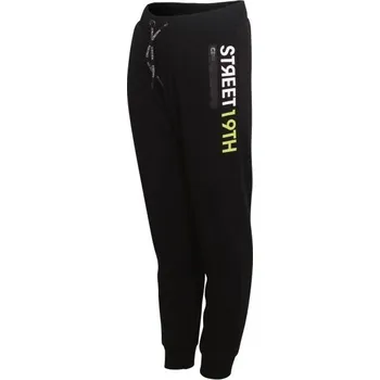 Dětské tepláky Lewro MANNY 116/122 Černá, Bílá, Světle zelená