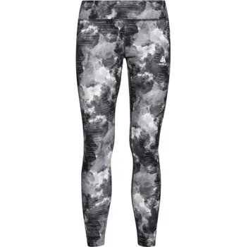 Dámské legíny Dámské běžecké legíny Odlo W ZEROWEIGHT WARMREFLECTIVE TIGHTS XS Tmavě šedá, Bílá
