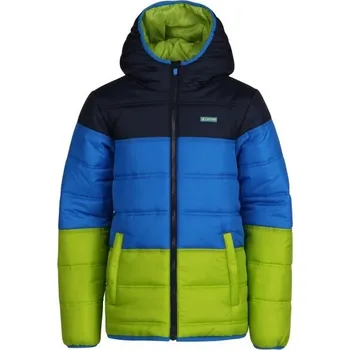 Chlapecké oblečení Chlapecká prošívaná bunda Lotto IMODEO 116/122 Tmavě modrá, Modrá, Světle zelená