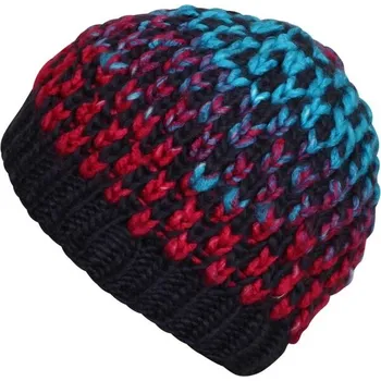 Čepice Dívčí pletená čepice Lewro PAM 8/11 Tmavě modrá, Růžová, Tyrkysová