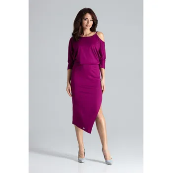 Dámské šaty Lenitif Dámské mini šaty Terance fuschiová XL