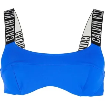 Dámské plavky Dámský vrchní díl plavek Calvin Klein INTENSE POWER-BRALETTE-UW M Modrá, Bílá, Černá