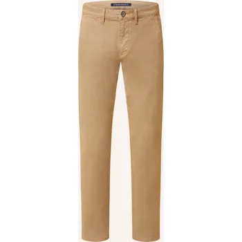 Pánské kalhoty Strokesman's Pánské Chino Kalhoty Slim Fit, béžová, 38