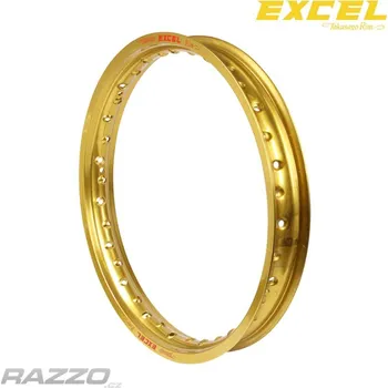 Ráfek na kolo Zadní ráfek Excel Rims 19x1,85 36 děr zlatý Yamaha Suzuki Kawasaki