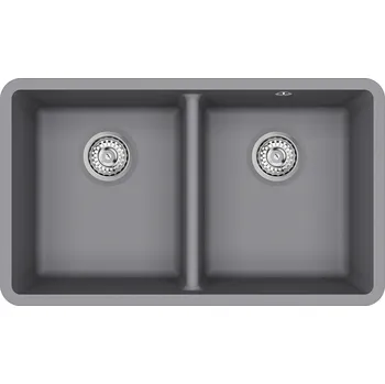 Kuchyňský dřez Dřez pod desku Aquastone DUO 90 U hliníková