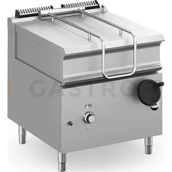 Nerezový dřez Plynová sklopná pánev 80 l s elektrickým zapalovačem a ocelovou vanou AISI 304 řada Domina Pro 900 | MBM, BRG98A