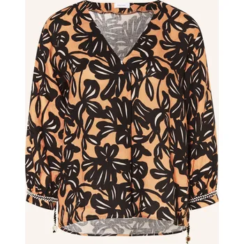 Darling Harbour Dámská Lněná Tunika, koňaková / černá, 38