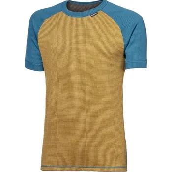 Pánské tričko Pánské funkční triko s krátkým rukávem PROGRESS MICROSENSE SS 2XL Oranžová, Modrá