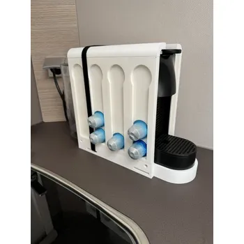 Úložný box Držák kávovaru Nespresso Essenza Mini Barva: Bílá, montážní strana: na podložku