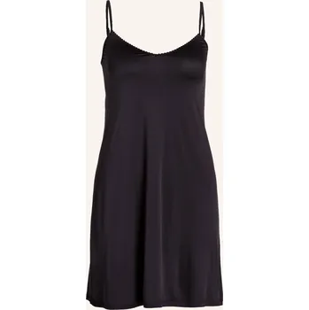 Dámská košile Hanro Dámská Noční Košile Satin Deluxe Ze Saténu, černá, 46