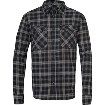 Pánská košile Pánská flanelová košile Hannah GRIFALD 3XL Tmavě modrá, Tmavě šedá, Béžová