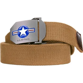 Módní doplněk 101INC Opasek USAF WWII plátěný COYOTE COYOTE BROWN 130