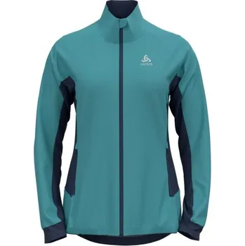Dámská bunda na běžky Odlo BRENSHOLMEN M Tyrkysová, Tmavě modrá, Šedá