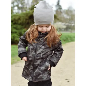 Kojenecká bunda maskáčový softshellový kabátek v novém střihu