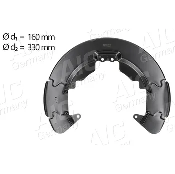 Brzdový kotouč Ochranný plech proti rozstřikování, brzdový kotouč A.I.C. 58107