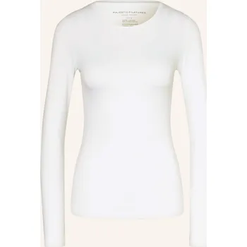 Dámské tričko Majestic Filatures Dámské Tričko S Dlouhým Rukávem, bílá, 40