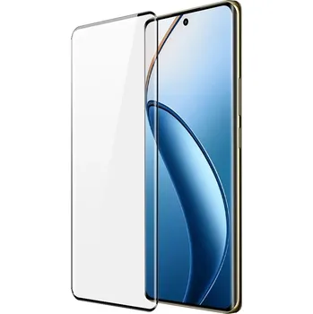 Ochranné sklo pro Realme 12 Pro 5G - Černé, zaoblené