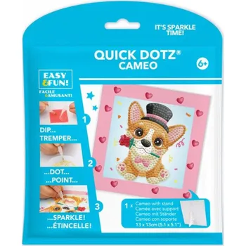 Diamantové malování Diamantové obrázky 13x13cm pejsek v klobouku