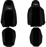 Autopotahy Scania R/G/P - hladká koženka, černé