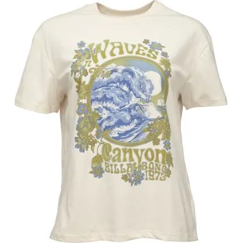Dámské oblečení Dámské tričko Billabong WAVES IN THE CANYON M Bílá, Mix