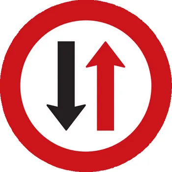 Dopravní značení Dopravní značka Přednost protijedoucích vozidel - P7