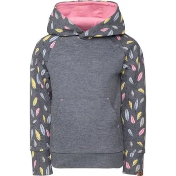 Dívčí mikina Dívčí mikina LOAP ECVENA 122/128 Šedá, Růžová, Žlutá