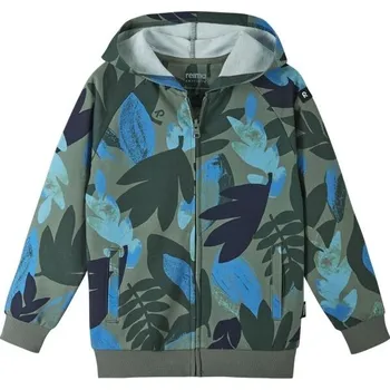 Chlapecké oblečení Dětská mikina s kapucí REIMA VARMISTUS 116 Zelená, Modrá, Tmavě zelená