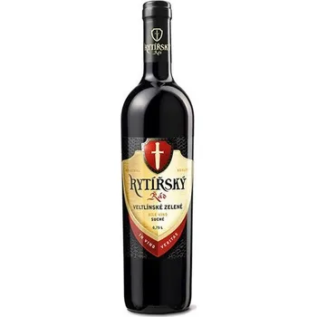 Víno Veltlínské zelené - bílé suché - Rytířský řád - 0.75L