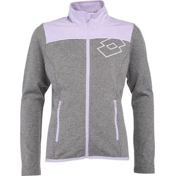 Dívčí mikina Dívčí technická sportovní mikina Lotto CARA 116/122 Šedá, Fialová