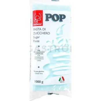 Výroba svíčky Cukrová hmota, azo-free, blankytně modrá, 1 kg | MODECOR, 25469