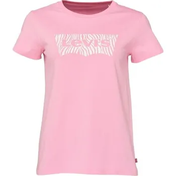 Dámské tričko Dámské tričko Levi's® THE PERFECT TEE ZEBRA FILL S Růžová, Bílá