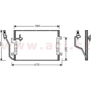 Sušič klimatizace chladič klimatizace bez sušičky [540*383*16]