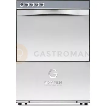 Myčka nádobí Podpultová myčka skla a nádobí s dávkovačem mycího prostředku, s oplachovým čerpadlem | GRAFEN, GS50M DDE PAP