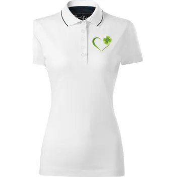 Dámská polokošile s potiskem čtyřlístku