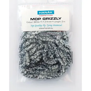 Hanák Mop Chenille GRIZZLY 11 White 6mm