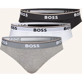 Kalhotky Boss Slipové Kalhotky, 3 Kusy V Balení, šedá / černá / bílá