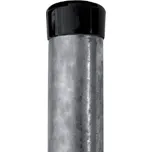 Plotový sloupek kulatý ∅ 48 mm s čepičkou 1,75 m pozink Pilecký