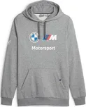 Pánská mikina Puma BMW MOTORSPORT ESSENTIALS HOODIE S Šedá, Mix