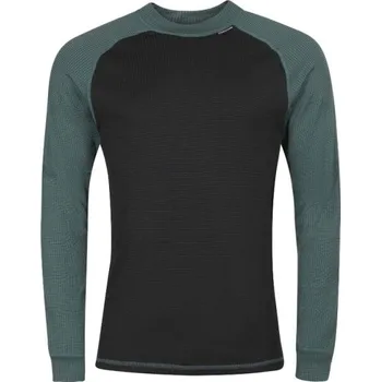 Pánské tričko Pánské triko PROGRESS MICROSENSE LS M Černá, Tmavě zelená