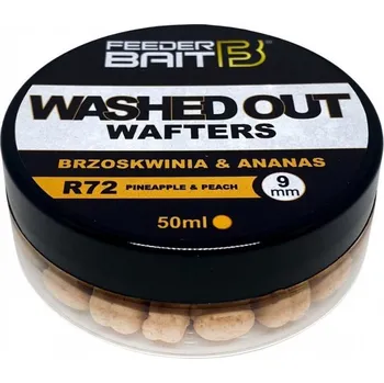 Návnadová surovina FeederBait Neutrálně Vyvážená Nástraha Washed Out Wafters 9 mm Hmotnost: 50ml, Průměr: 9mm, Příchuť: R72- Broskev/Ananas