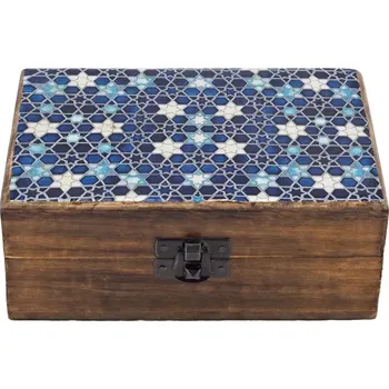 Šperkovnice Šperkovnice dřevěná 15 x 10 cm glazura Hvězdy