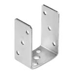 Patka sloupku PSO 80 k přišroubování 81x60x120x4,0mm, žárový zinek